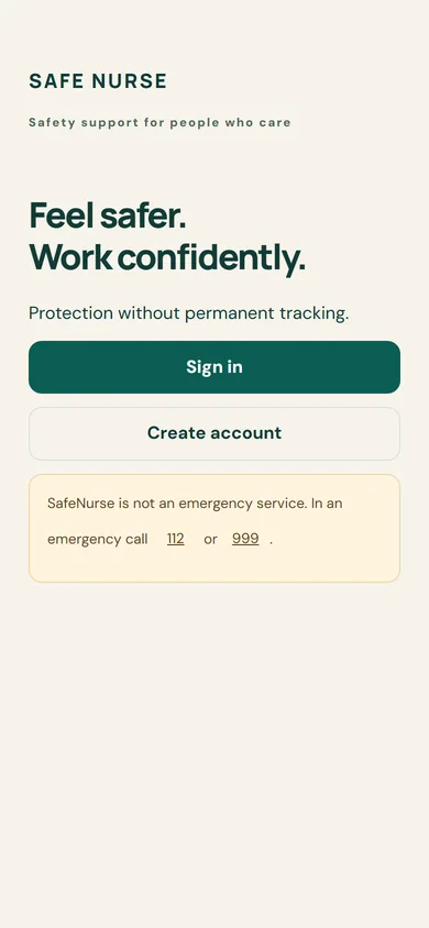 SafeNurse app